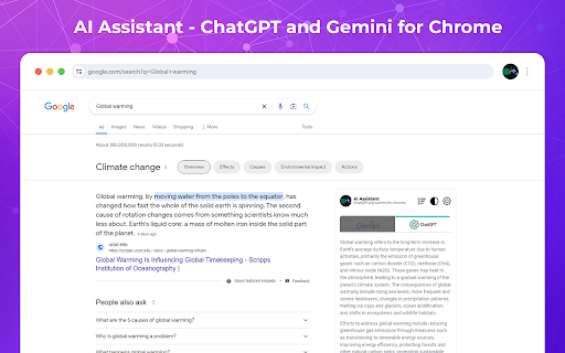 AI Assistant - ChatGPT and Gemini for Chrome