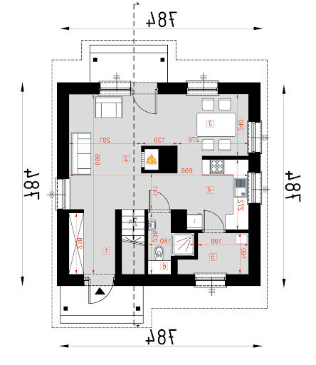 D21 - Piotruś WT2021 - Rzut parteru