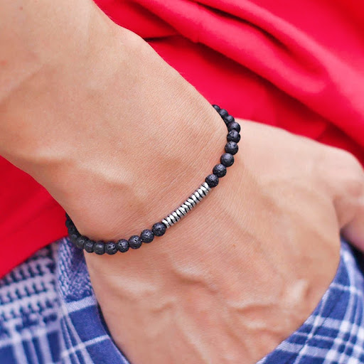 Title 11, Silver Natural Stone Bracelet, a stylish and el...