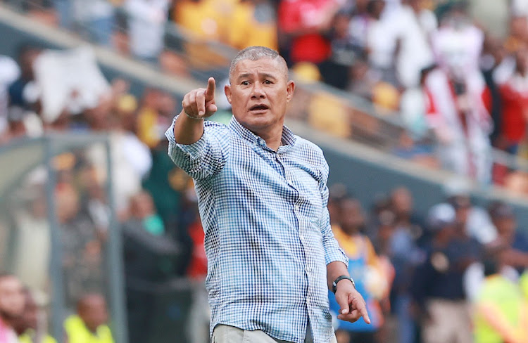 Cavin Johnson during the DStv Premiership match between Kaizer Chiefs and Orlando Pirates at FNB Stadium.