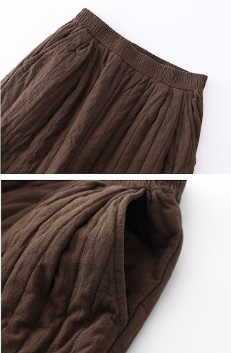 Title 5, All-match quilted casual pants featuring cotton...