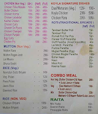 Kolkatta Fast Food menu 2