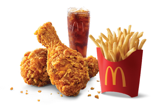 2 Crispy Fried Chicken + 1 Med Fries + 1 Coke