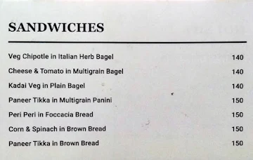 Wagh Bakri Tea Lounge menu 