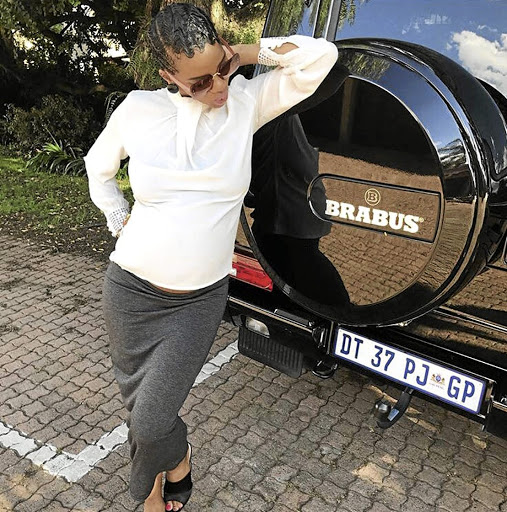 Khosi Madzonga, the wife of Vele Investments CEO Robert Madzonga, with a Brabus-tuned Mercedes-Benz G63 that sells for R2.5m.