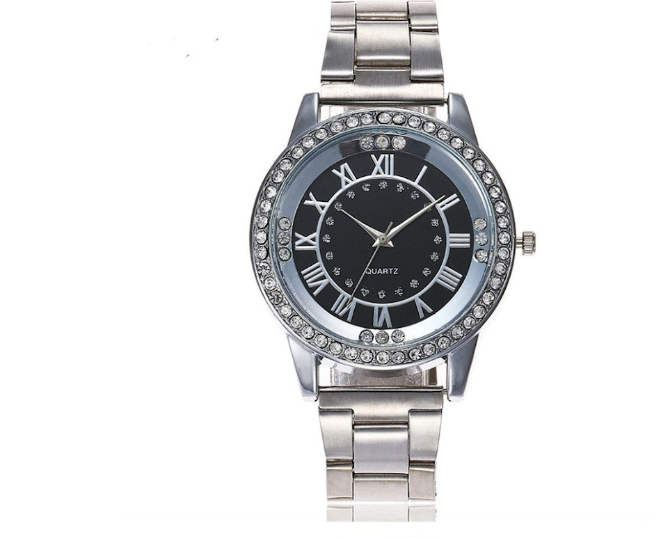 Vansvar Brand Rose Gold Watch Luxury Women Dress Rhinestone Quartz Watch Casual Women Stainless Steel Wristwatches Femal