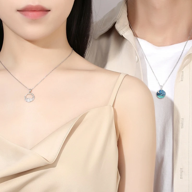 Collier Pendentif Argent Sterling S925 Chaîne de Clavicule Élégant Bijou Femme Cadeau Parfait pour Elle Chaîne Discrète et Raffinée