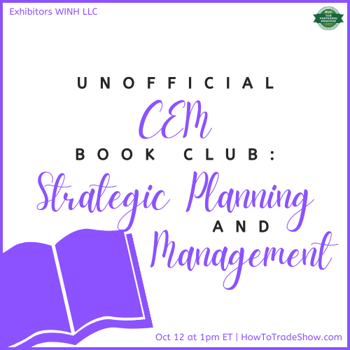 October 12 at 1pm ET | Unofficial CEM Book Club: Strategic Planning & Management