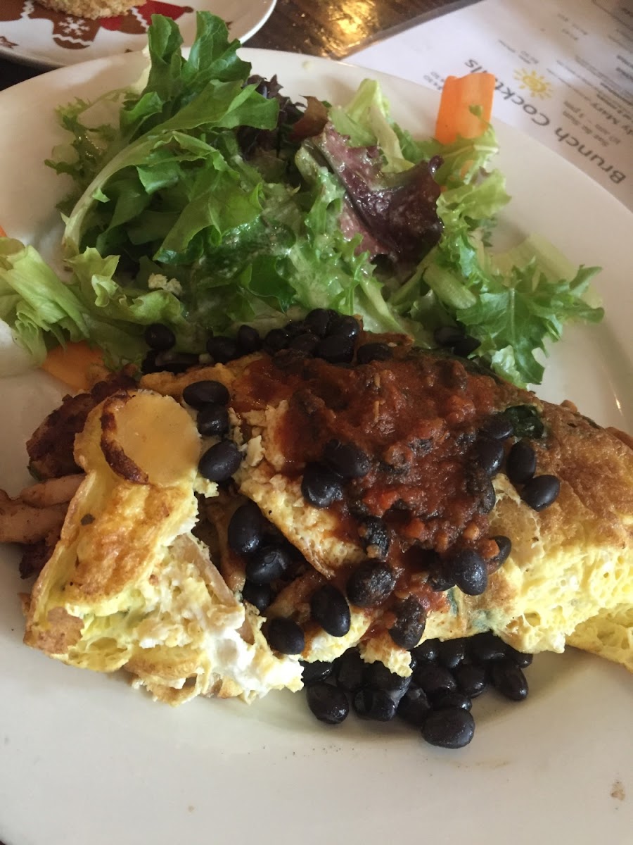 Southern style chicken omelette is to die for.