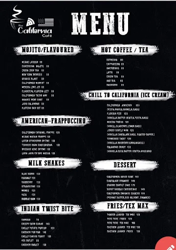 The California cafe menu 