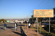 A water information sign in the Kanana informal settlement in Hammanskraal. The health department has confirmed 43 deaths.