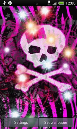 Girly Skull Sparkles LWP