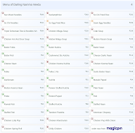 Darling Namma Veedu menu 4