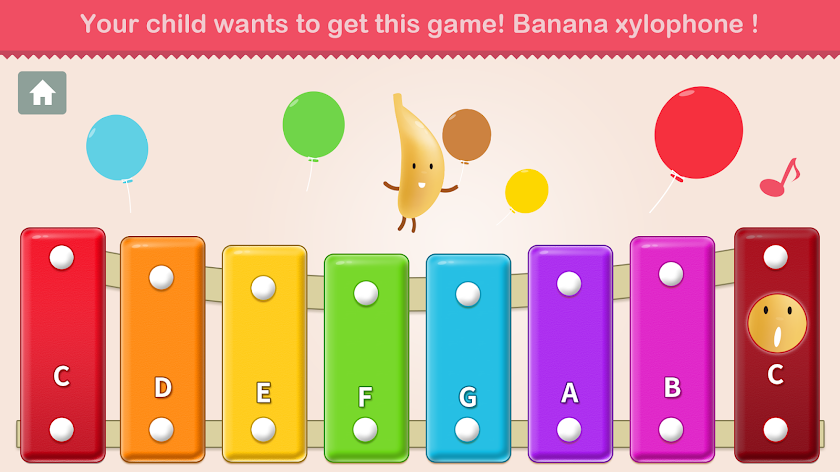 Banana Xylophone for kids Screen 1