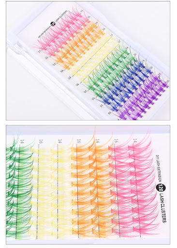 Title 1, Mink Colored Hot Melt Flower Hair False Eyelash...
