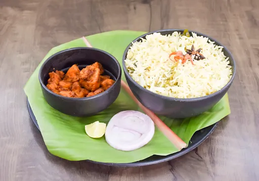 Bagara Rice With Chicken Fry