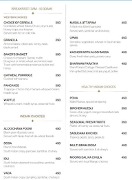 The Dining Room menu 1