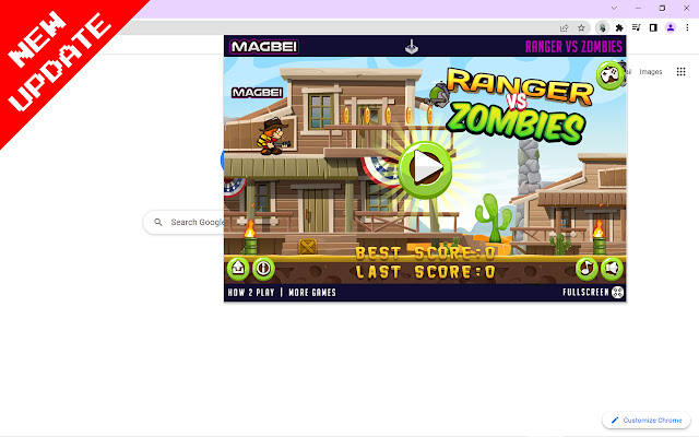 Ranger VS Zombies Game - Runs Offline chrome extension