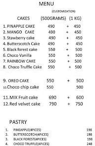 Ministry Of Bakery menu 1