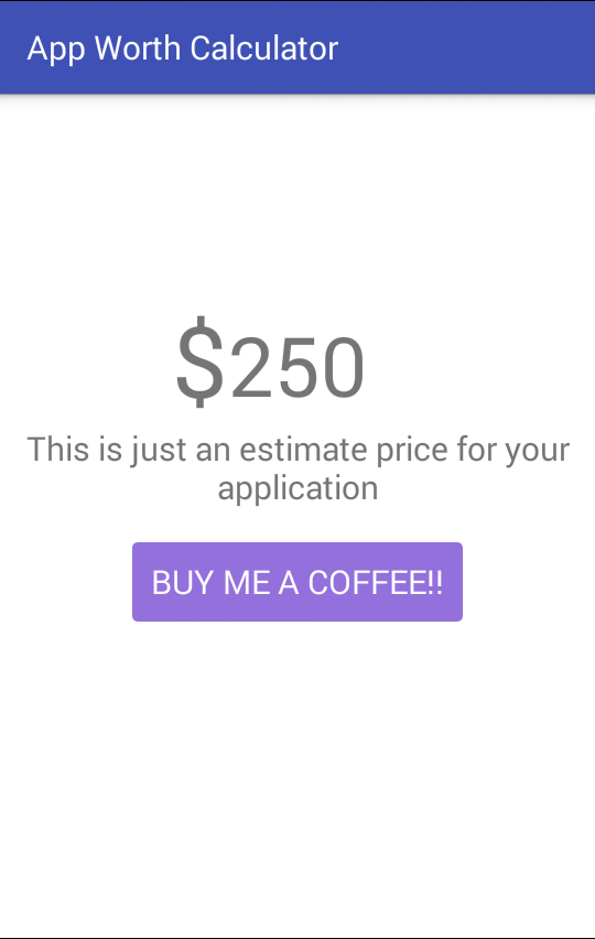 App Worth Calculator : Price Screen 3
