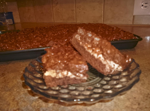 Marshmallow Krispie Brownies