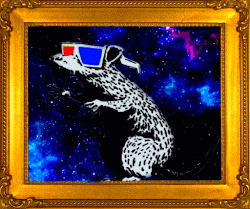 Banksy Space Rat