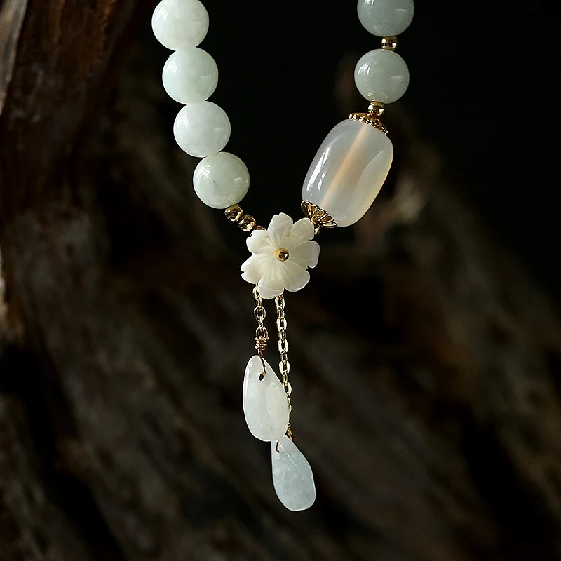 Title 5, Originele Natuurlijke Jade Armband 14K Goud Omw...
