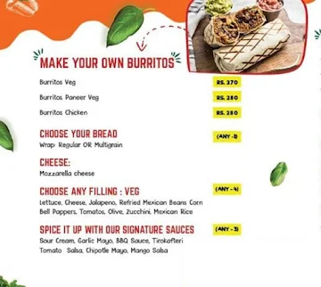 El Jefe's Mexicana menu 