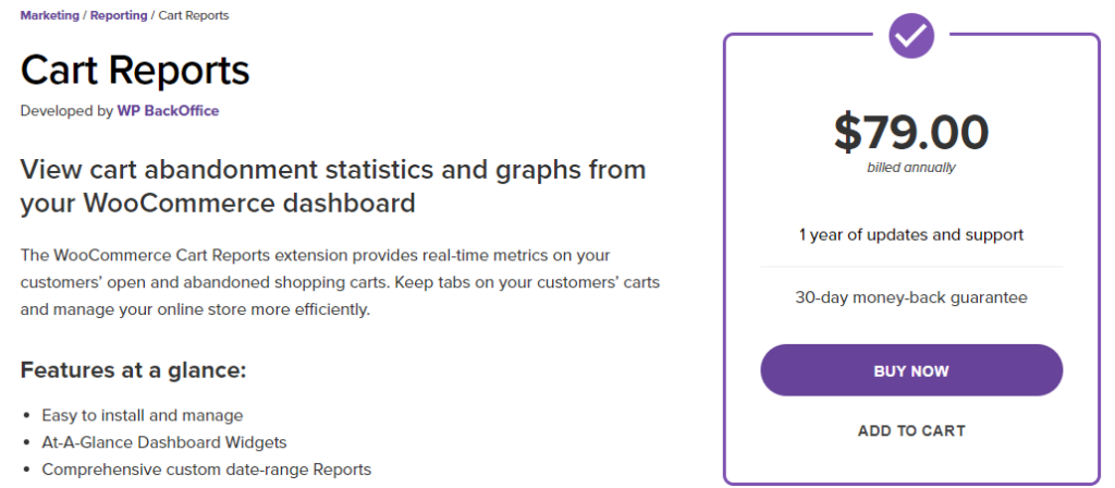 Best Abandoned Cart Recovery Plugins cart report