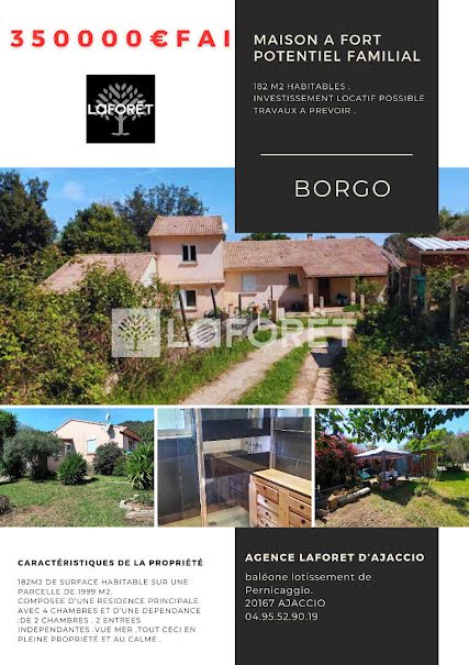 Vente maison 7 pièces 182 m² à Borgo (20290), 350 000 €