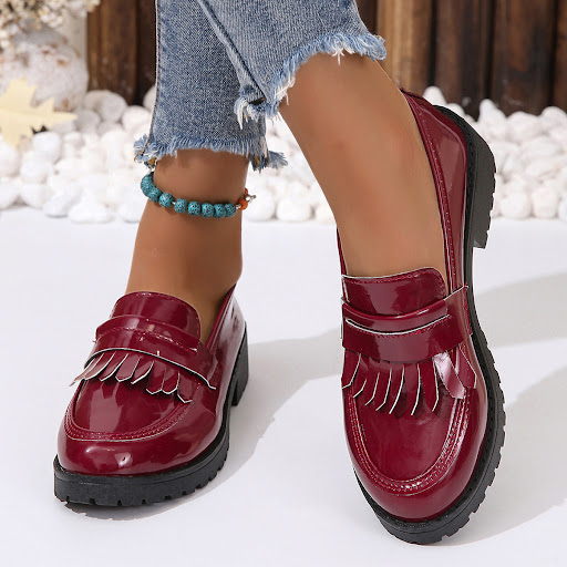 Title 4, Mens Fashion Vintage Patent Leather Shiny Shoe...
