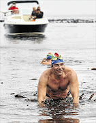 Robben Hood: Theodore Yach completed his 100th Robben Island crossing at the age of 58, this time in aid of charity.