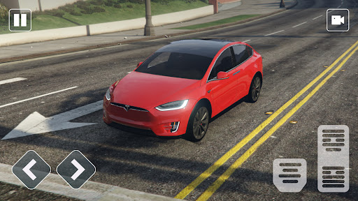 Screenshot Electric Tesla X Car City Race