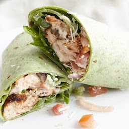 Blackened Salmon Caesar Wrap