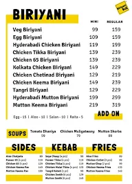 Biryani Box menu 2