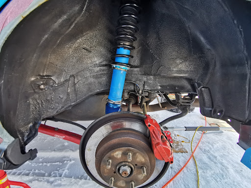 インプレッサ Wrx Sti Gdbの車高調 交換 久しぶりのストローク やっぱりこれがたまらん 気合い入るね あとは アライメント に関するカスタム メンテナンスの投稿画像 車 のカスタム情報はcartune