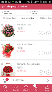 OhoShop Flowers App - náhled