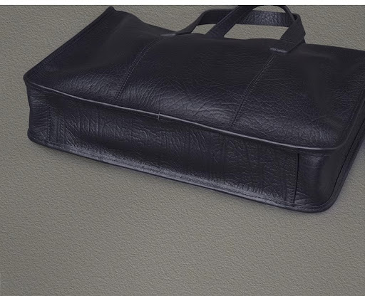 Title 21, Mens Thick Cowhide Commuter Leather Handbag, d...