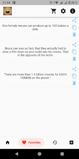 Screenshot Funny Facts
