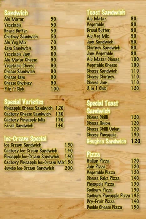 Tadka Flavors menu 