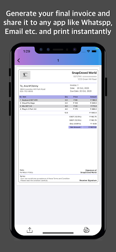 Screenshot BillNama: Invoice Maker, GST