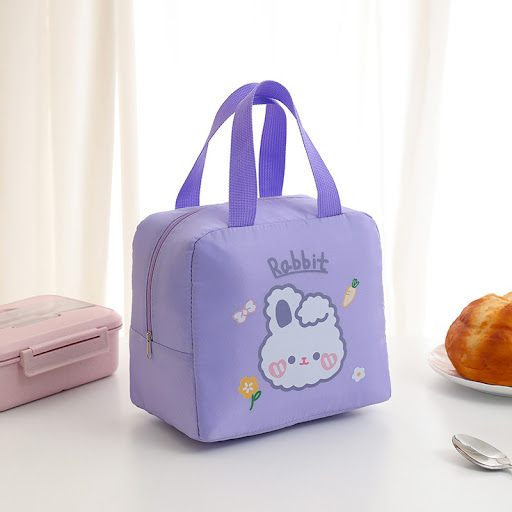 Title 6, Oxford Cloth Cartoon Bento Tote Bag, insulated,...