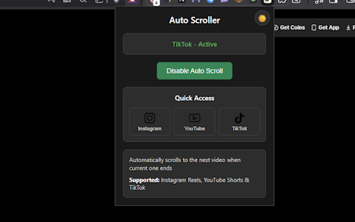 Auto Scroller for Reels, Shorts & TikTok