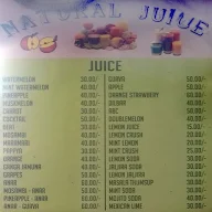 Natural Juice Center menu 1