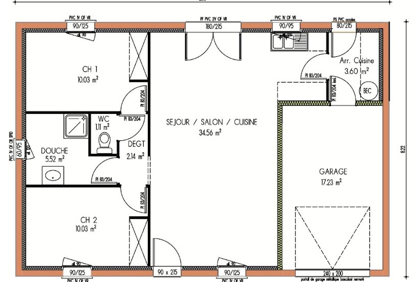  Vente Terrain + Maison - Terrain : 457m² - Maison : 67m² à Joué-l'Abbé (72380) 