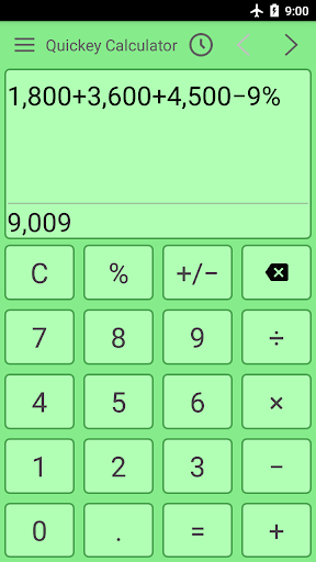 Screenshot Calculator app