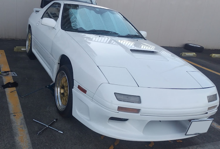 RX-7のホイールスペーサー交換・パンタジャッキ・バリアスコート・毎月8日はリトラの日・太平山に関するカスタム事例の投稿画像4枚目