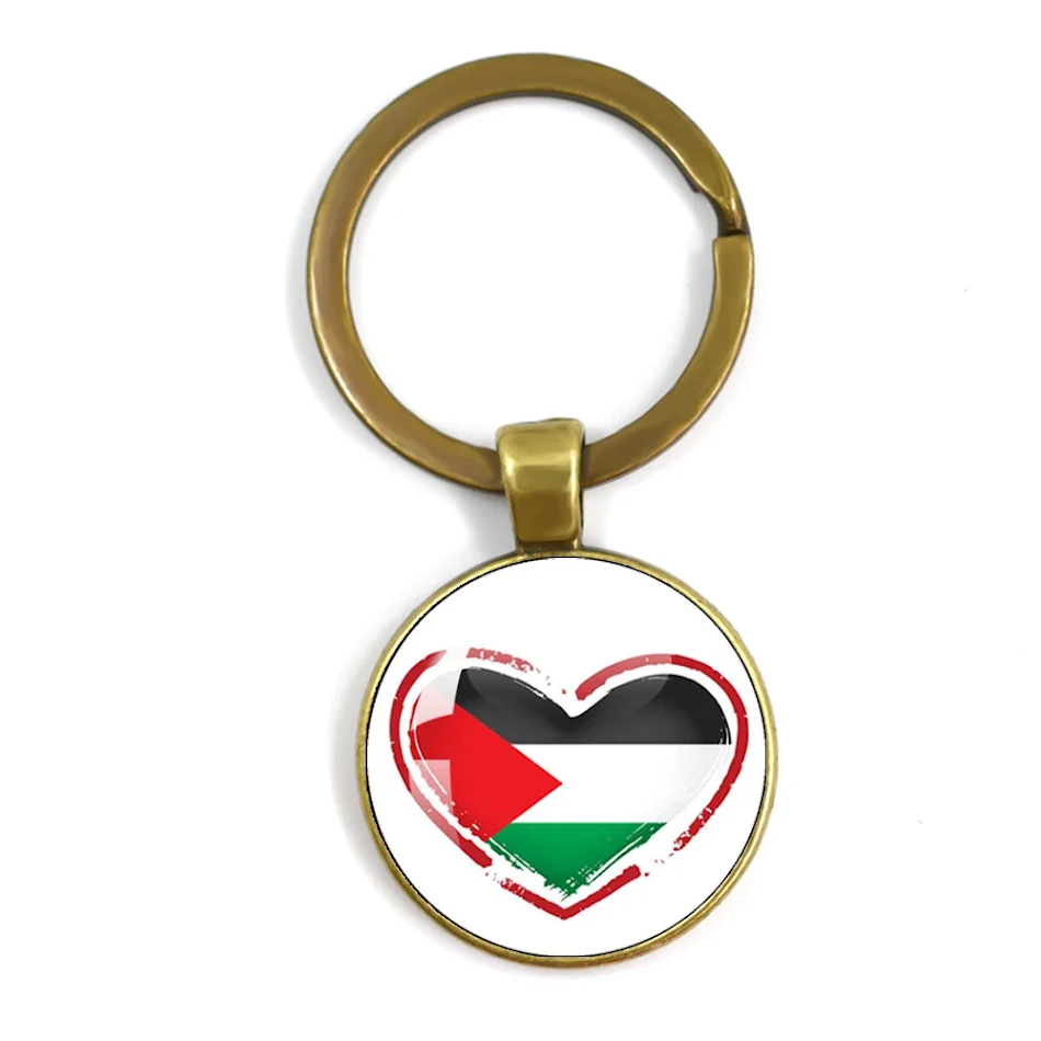 Palestijnse Vlag Tijdsteen Hanger Eert Erfgoed en Trots Toont Weerbare Cultuur en Unieke Identiteit Een Symbolisch Sieraad