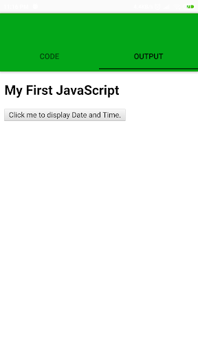 Screenshot Learn JavaScript with Playgrou