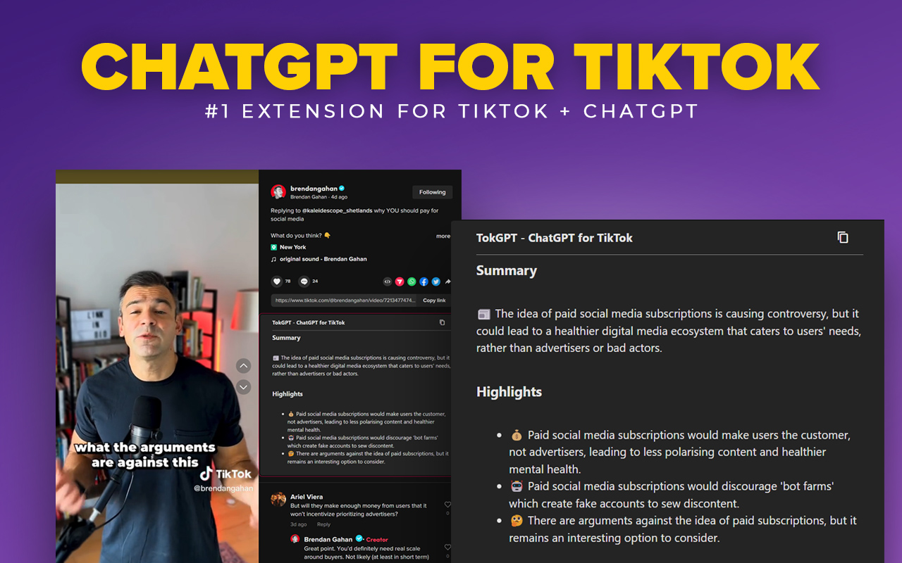 TokGPT - ChatGPT for TikTok Preview image 2